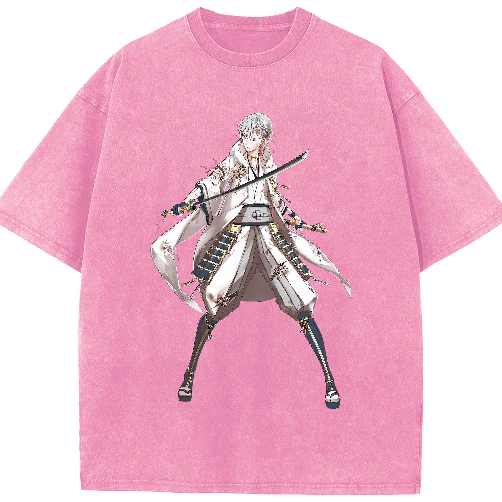 （画像用） 刀剣乱舞 Touken Ranbu 綿100% ヴィンテージ風 半袖Tシャツ（フロントプリント）